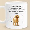 Belly Rubs Received, Love Levels Maxed Out - Dog Personalized Custom Mug - Gift For Pet Owners, Pet Lovers