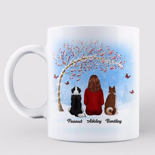Berry Tree Dog Mom Dog Dad Personalized Mug