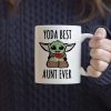 Best Aunt Ever Coffee Mug Funny Gift for Aunt from Niece Nephew, Birthday Mother's Day Christmas Gift Idea