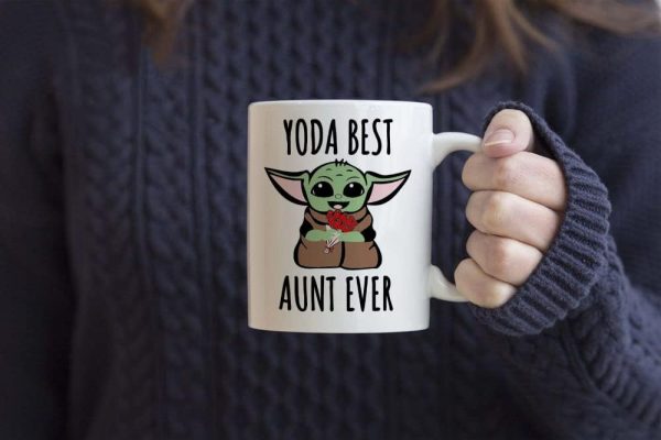 Best Aunt Ever Coffee Mug Funny Gift for Aunt from Niece Nephew, Birthday Mother's Day Christmas Gift Idea