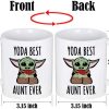 Best Aunt Ever Coffee Mug Funny Gift for Aunt from Niece Nephew, Birthday Mother's Day Christmas Gift Idea