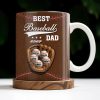 Best Baseball Dad Ever, Baseball and Glove - Personalized Custom Coffee Mug - DAD215_MG