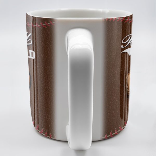Best Baseball Dad Ever, Baseball and Glove - Personalized Custom Coffee Mug - DAD215_MG
