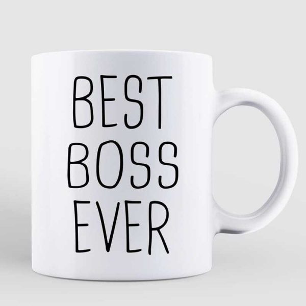 Best Boss Ever Funny Gift For Boss Cartoon Caricature Personalized Mug