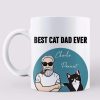 Best Buddies Cat Dad Personalized AOP Mug