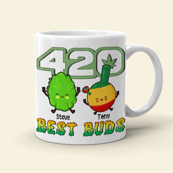 Best Buds- Gift For Friends-Personalized Coffee Mug- Friends Coffee Mug