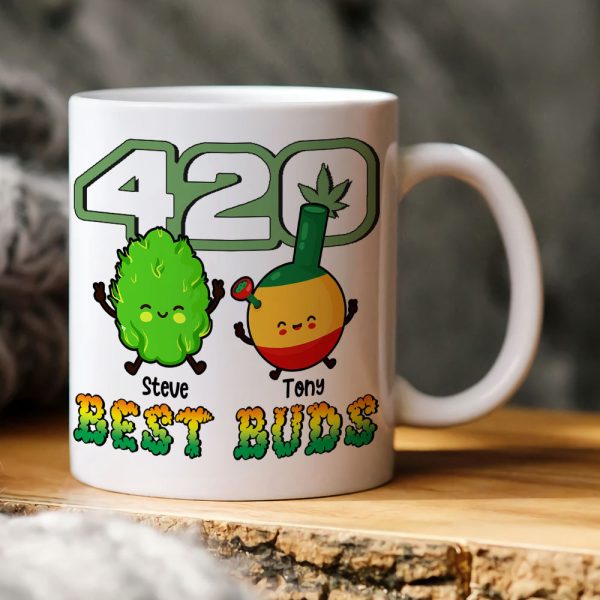 Best Buds- Gift For Friends-Personalized Coffee Mug- Friends Coffee Mug