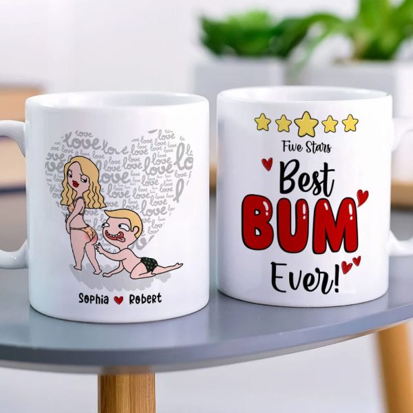 Best Bum Ever, Personalized Couple Mug, Gift For Couple