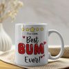 Best Bum Ever, Personalized Couple Mug, Gift For Couple, Valentine Gift, 131223