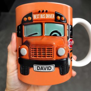 Best Bus Driver Appreciation Gift - Personalized Custom Coffee Mug - BUS001_MG