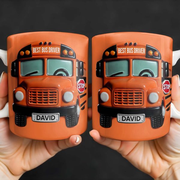 Best Bus Driver Appreciation Gift - Personalized Custom Coffee Mug - BUS001_MG