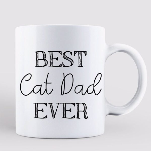 Best Cat Dad Ever Doll Man Personalized Mug