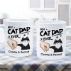 Best Cat Dad Ever Fist Bump Funny Cute Cats Personalized Mug