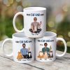 Best Cat Dad Ever Real Man Sitting With Cats Father's Day Gift Personalized Mug
