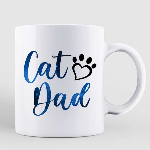 Best Cat Dad In The Galaxy Personalized Mug