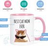 Best Cat Mom Ever Coffee Mug Gift for Cat Mom Women, Mothers Day Birthday Christmas Gift