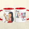 Best Cat Mom Ever Personalize Mug, Gift For Cat Lovers, Funny Cat Mom Mug