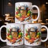 Best Chef Ever With Chef Hat And Vegetables - Personalized Custom Coffee Mug - JBS071_MG