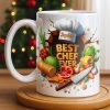 Best Chef Ever With Chef Hat And Vegetables - Personalized Custom Coffee Mug - JBS071_MG