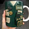 Best Coffee Break Companion For Awesome Cashiers, Cash Register And Telephone - Personalized Custom Coffee Mug - OFW008_MG