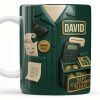 Best Coffee Break Companion For Awesome Cashiers, Cash Register And Telephone - Personalized Custom Coffee Mug - OFW008_MG
