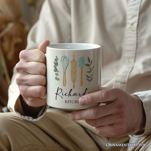 Best Cook Minimalist Personalized Mug, Chef Custom Gift with Name