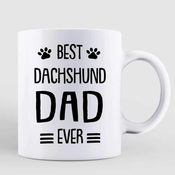 Best Dachshund Dad Ever Personalized Mug