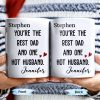 Best Dad And One Hot Husband With Hearts - Personalized Custom Coffee Mug - DAD235_MG