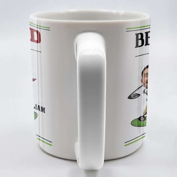 Best Dad By Par, Golf And Flag - Personalized Custom Coffee Mug - DAD257_MG