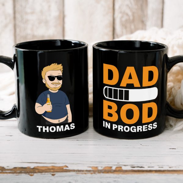 Best Dad Drinking Gift 07DTDT220423TM Personalized Black Mug
