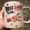 Best Dad Ever - Personalized Mug - Gift for Dad, Grandpa Father's Day | GR27 DUC4