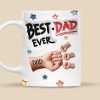 Best Dad Ever - Personalized Mug - Gift for Dad, Grandpa Father's Day | GR27 DUC4