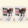 Best Dad Ever - Vintage Dad And Daughter, Son - New Version - Personalized Mug