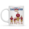 Best Dad Ever Football - Personalized Mug - Gifts For American Football Lover | TM12 HN02