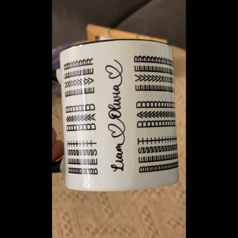 Best Dad Ever Funny Dad Hidden Message Personalized Mug, Father's Day Gift for Dad, Custom Kids' Names