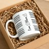 Best Dad Ever Funny Dad Hidden Message Personalized Mug, Father's Day Gift for Dad, Custom Kids' Names