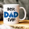 Best Dad Ever, Gift For Dad, Personalized Mug, Kid On Dad's Shoulder Mug, Father's Day Gift 02DNHN040523HH