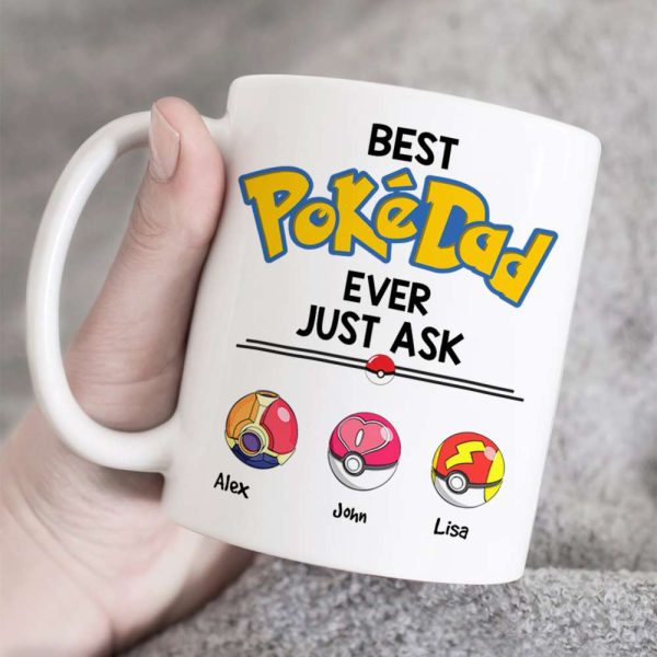 Best Dad Ever Just Ask Personalized Mug, Gift For Dad-4OHHN010623