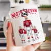 Best Dad Ever NFL Family - Personalized Mug - Gifts For American Football Lover | TM12 HN02