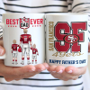 Best Dad Ever NFL Family - Personalized Mug - Gifts For American Football Lover | TM12 HN02