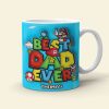 Best Dad Ever, Personalized Edge To Edge Mug, Custom Name Game Online Dad Mug 02NATI271023
