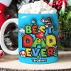 Best Dad Ever, Personalized Edge To Edge Mug, Custom Name Game Online Dad Mug 02NATI271023