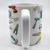 Best Dad Ever, Tools and Hand Gestures - Personalized Custom Coffee Mug - DAD116_MG