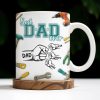 Best Dad Ever, Tools and Hand Gestures - Personalized Custom Coffee Mug - DAD116_MG