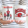 Best Dad Ever Vintage - Personalized Mug - Gifts For American Football Lover | TM12 HN02
