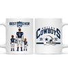 Best Dad Ever Vintage - Personalized Mug - Gifts For American Football Lover | TM12 HN02