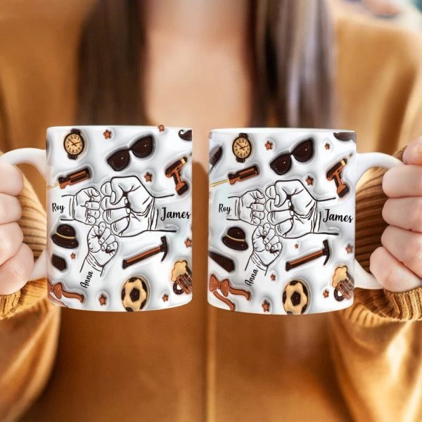 Best Dad Ever With 3D Inflated Mug 2 Personalized Gift DM01 890889