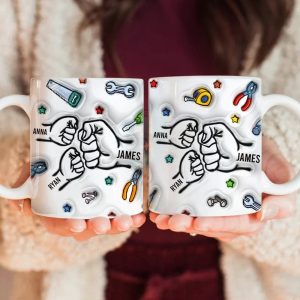 Best Dad Ever With 3D Inflated Mug Personalized Gift DM01 890885