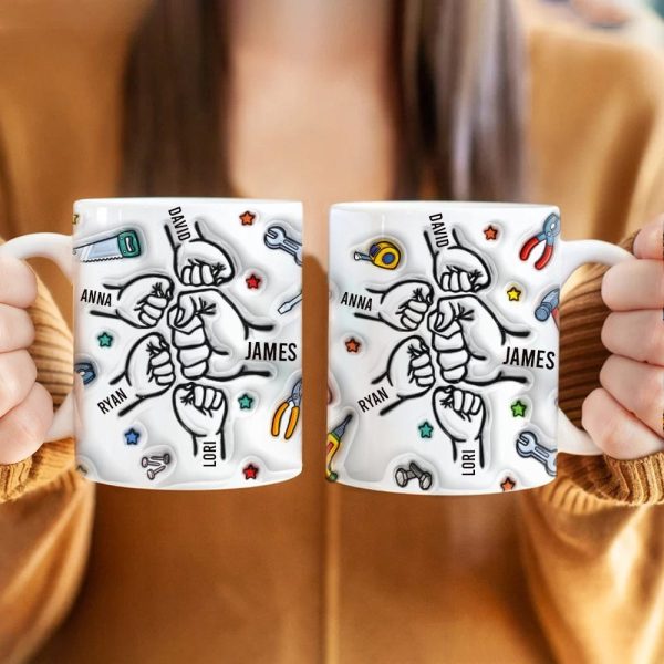 Best Dad Ever With 3D Inflated Mug Personalized Gift DM01 890885