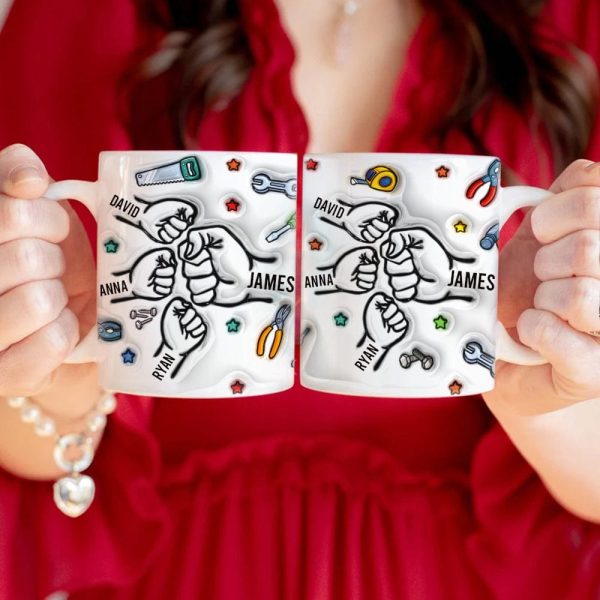 Best Dad Ever With 3D Inflated Mug Personalized Gift DM01 890885